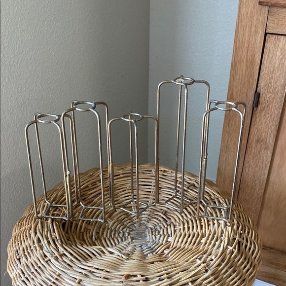 Gold vase holder / candle holder - Picture 1 of 4